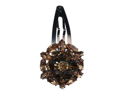 Dolce and Gabbana Crystal Hair Clip, front view
